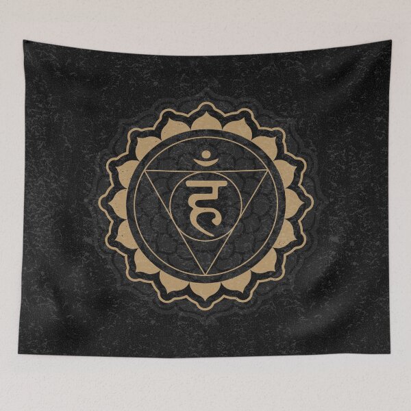 Item preview, Throat Chakra Mandala - Coal + Fawn designed and sold by Irene Estelle.