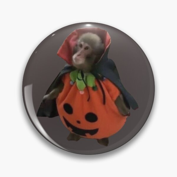 Item preview, halloween pumpkin monkey meme designed and sold by monkey zone.
