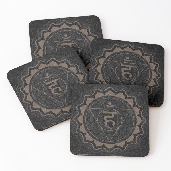 Item preview, Throat Chakra Mandala - Coal + Earth designed and sold by Irene Estelle.