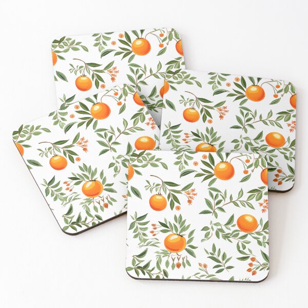 Item preview, Orange on white background pattern designed and sold by TrPatternLab.