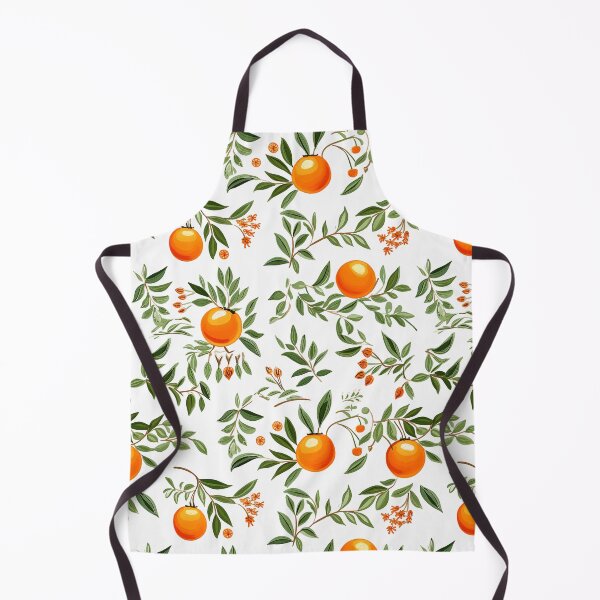 Item preview, Orange on white background pattern designed and sold by TrPatternLab.