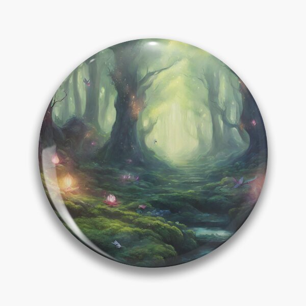 Item preview,  Magical forest, glowing flowers, beautiful forest. designed and sold by Slowianeczka.