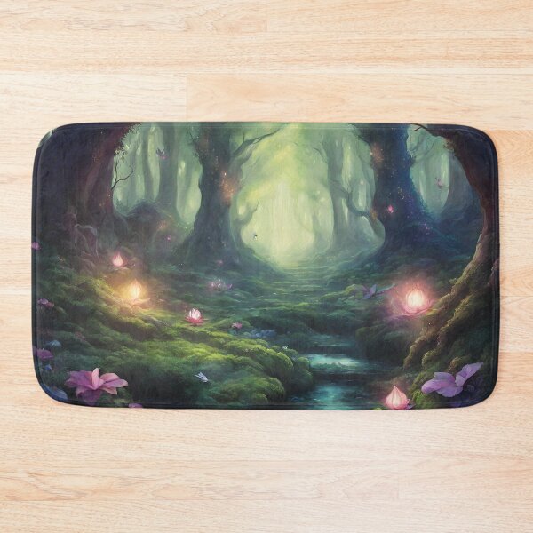 Item preview,  Magical forest, glowing flowers, beautiful forest. designed and sold by Slowianeczka.