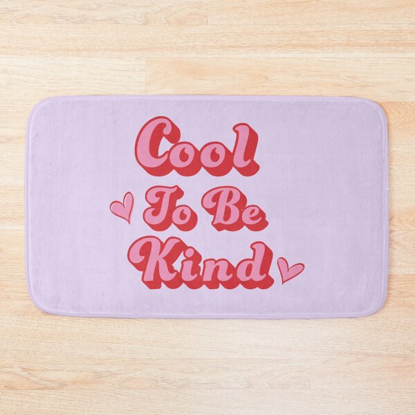 Item preview, Cool to be Kind - Kindness Quote - Pink and Red Hearts - Retro designed and sold by DreamersPlan.