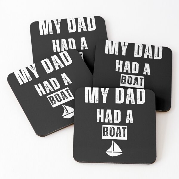 Item preview, "My Dad Had a Boat" Funny Tee | Black design designed and sold by AI-volution.