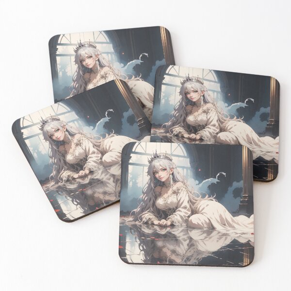 Item preview, White queen lying on floor designed and sold by GUMILANG.