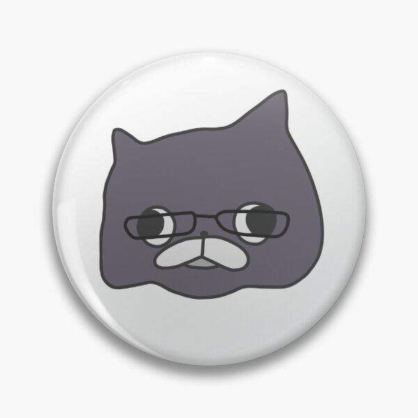 Item preview, cute cat wearing glasses doodle designed and sold by KoolRamen.