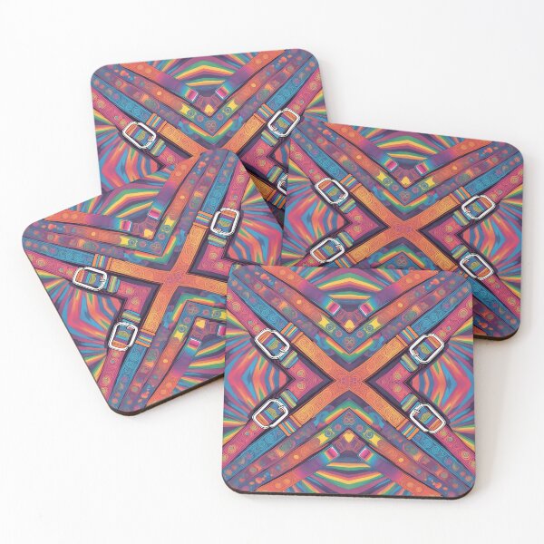 Item preview, psychedelic belts designed and sold by Vilemo.