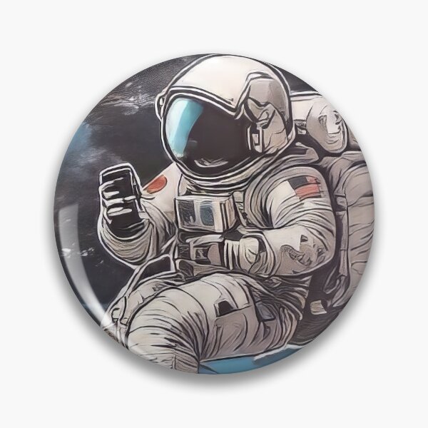 Item preview, Ink Sketch Astronaut Playing Soccer (1017) designed and sold by WASjourney.