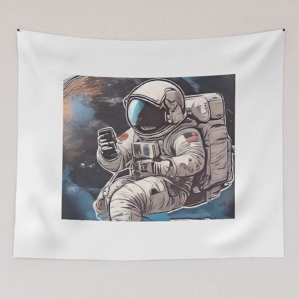 Item preview, Ink Sketch Astronaut Playing Soccer (1017) designed and sold by WASjourney.