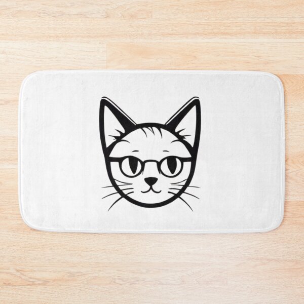 Item preview, Cute geeky minimalist cat head designed and sold by Reichcorp.