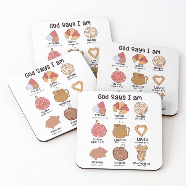 Item preview, God Says I am precious, special, unique, strong, beautiful, loved, forgiven, accepted, courageous designed and sold by citragraphics ⭐⭐⭐⭐⭐.