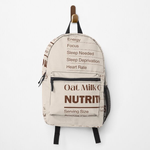 Item preview, Oat Milk Coffee Addict Nutrition Facts Sticker designed and sold by oatmilkismylove.