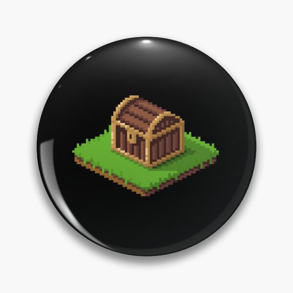 Item preview, Treasure Chest Gold | Pixel Art Isometric | Black designed and sold by Teenker.