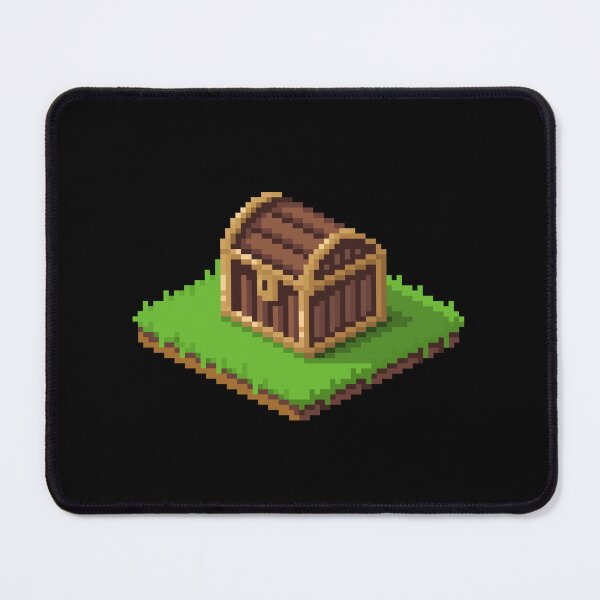 Item preview, Treasure Chest Gold | Pixel Art Isometric | Black designed and sold by Teenker.