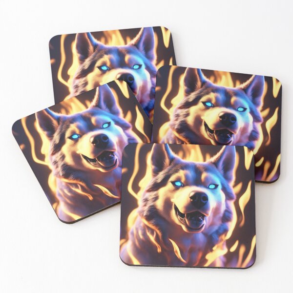 Item preview, Powerfull Husky In Flames designed and sold by RayAndDice.