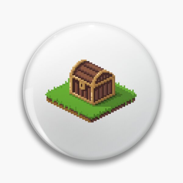 Item preview, Treasure Chest Gold | Pixel Art Isometric | White designed and sold by Teenker.