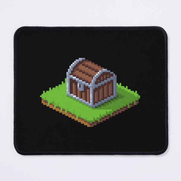 Item preview, Treasure Chest Silver | Pixel Art Isometric | Black designed and sold by Teenker.