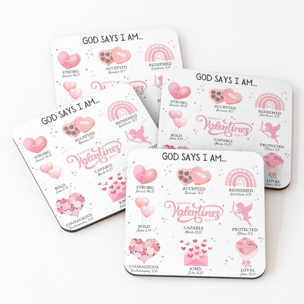 Item preview, God Says I Am strong, accepted, redeemed, bold, capable, protected, courageous, kind, loyal designed and sold by citragraphics  ⭐​⭐​⭐​⭐​⭐​.