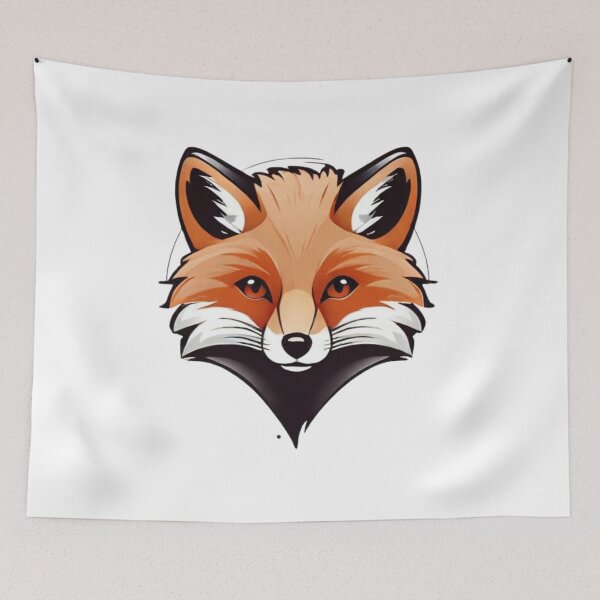 Item preview, Vibrant Orange and White Fox Illustration With Sharp Details designed and sold by Reichcorp.