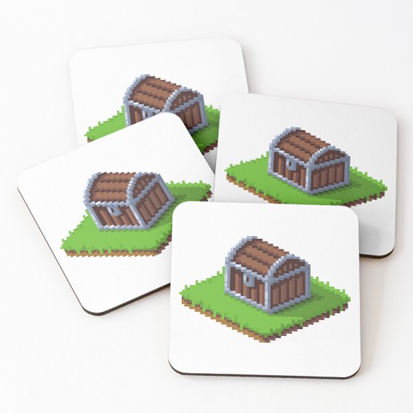 Item preview, Treasure Chest Silver | Pixel Art Isometric | White designed and sold by Teenker.