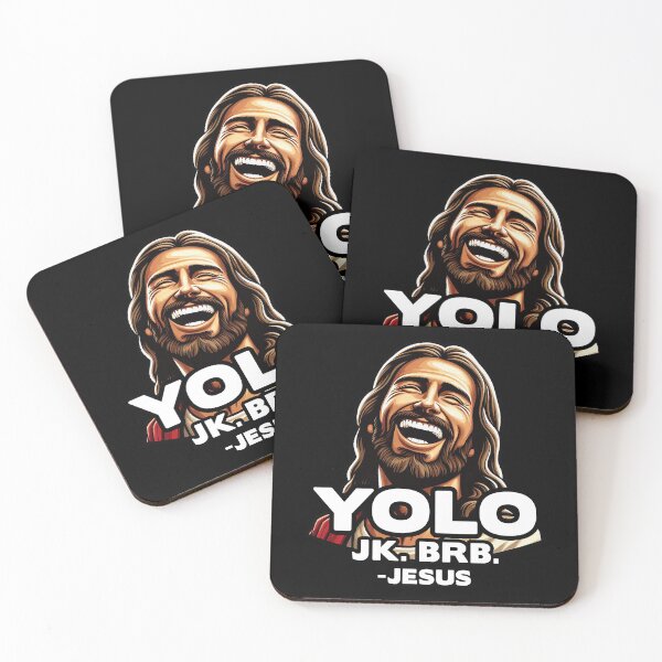 Item preview, YOLO JK BRB Jesus designed and sold by plushism.