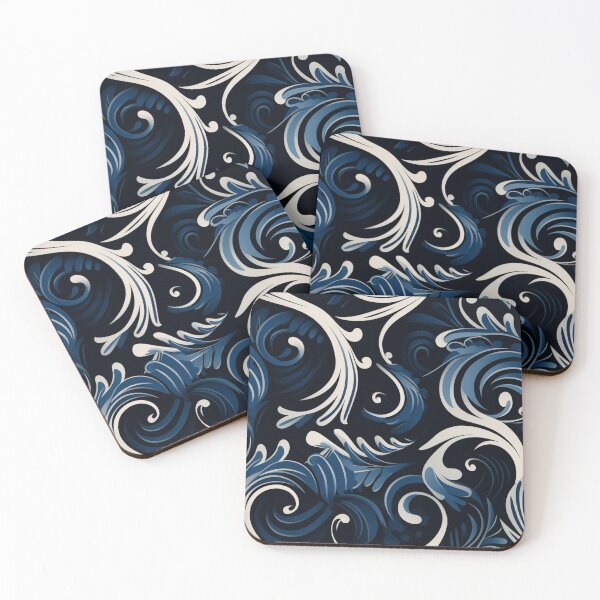 Item preview, New Zealand Māori Blue Pattern Koru Design designed and sold by GrinGalore.