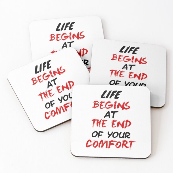 Item preview, Life Begins At The End Of Your Comfort Zone designed and sold by 101univers.