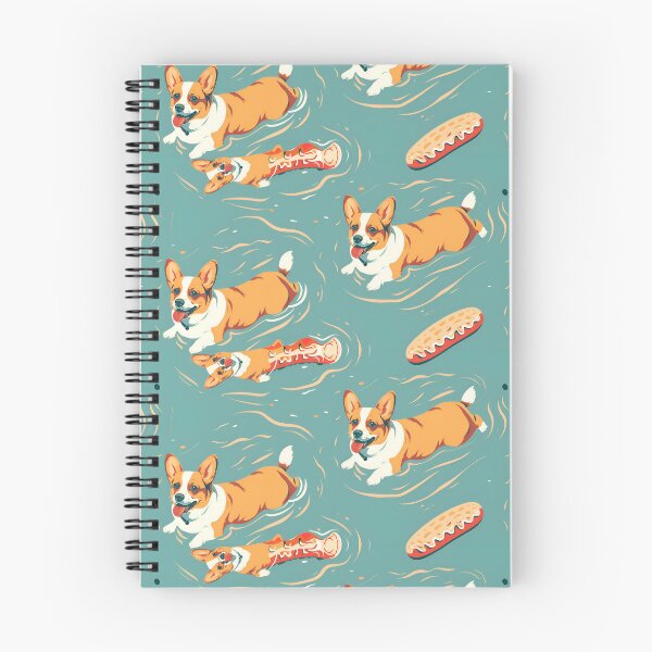 Item preview, Corgi hotdogs in the pool designed and sold by oilidesing.