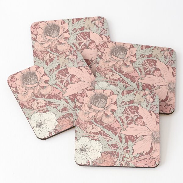 Item preview, Pink Vintage Floral - Romantic Flowers Print - Bold Pattern designed and sold by DreamersPlan.