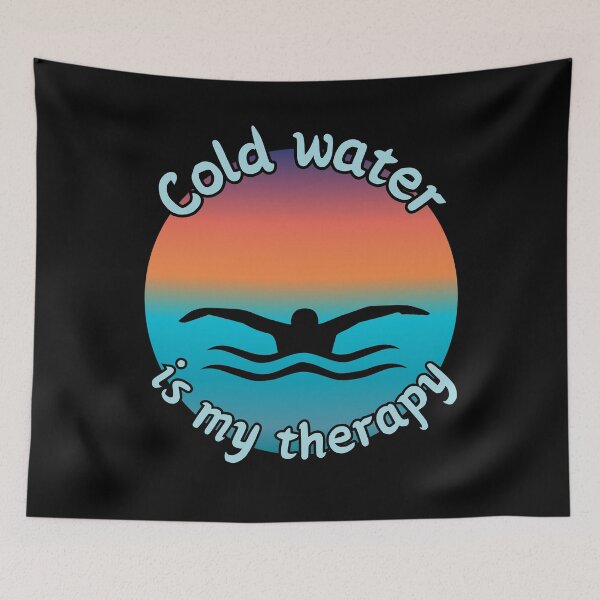 Item preview, Cold Water Is My Therapy Funny Gifts for Pepole Who Like Ice Bathing designed and sold by byMartha.