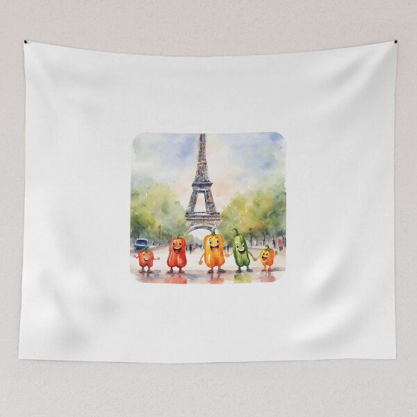 Item preview, Bell Pepper’s Eiffel Excitement designed and sold by carelessdesigns.