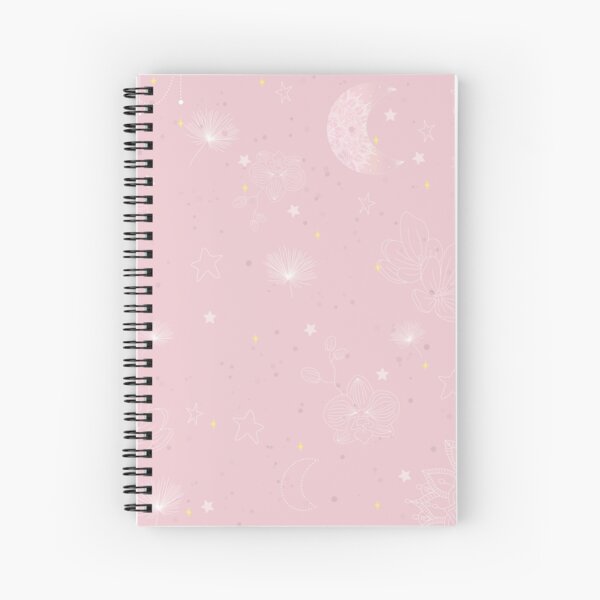 Magical pink sky atmosphere Spiral Notebook