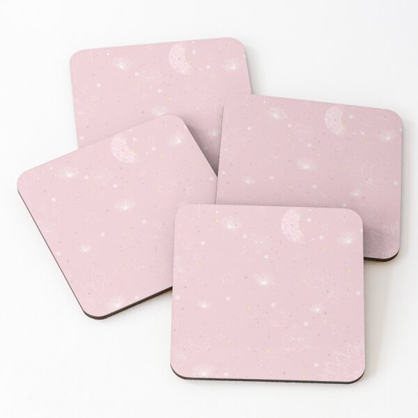 Ambiance ciel rose magique Dessous de verre (lot de 4)