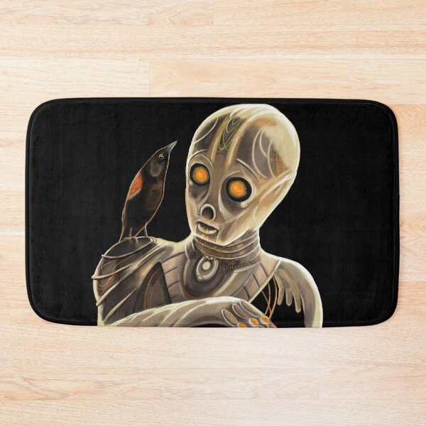 Item preview, Robot and bird painting designed and sold by AK-Hevonen.