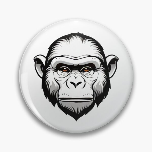 Item preview, Detailed Illustration of a Gorilla on a White Background designed and sold by Reichcorp.