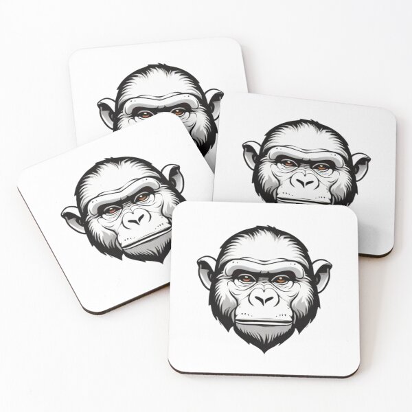 Item preview, Detailed Illustration of a Gorilla on a White Background designed and sold by Reichcorp.