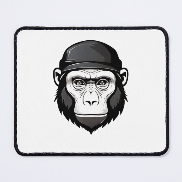 Item preview, Detailed Illustration of a Gorilla wearing a cap on a White Background designed and sold by Reichcorp.