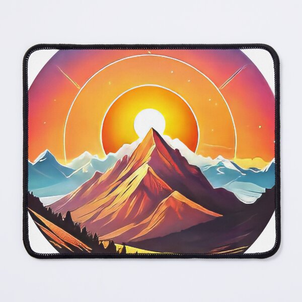 Item preview, Simplified Mountain Sun O (1023) designed and sold by WASjourney.