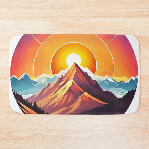 Item preview, Simplified Mountain Sun O (1023) designed and sold by WASjourney.