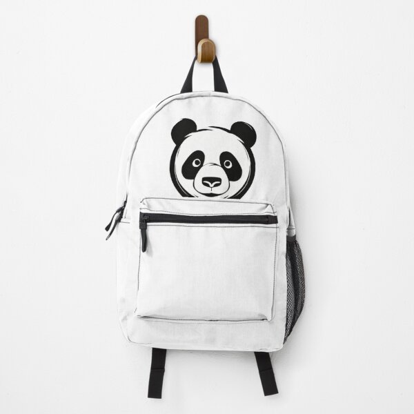 Item preview, Black and White Stylized Panda Face Illustration With Circular Frame designed and sold by Reichcorp.
