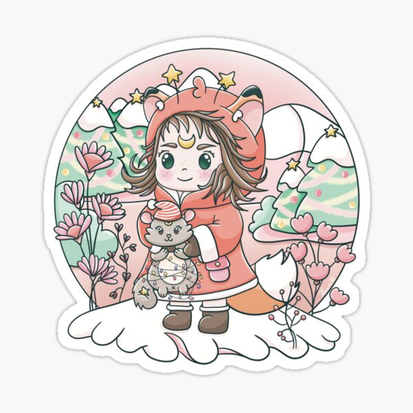 Fêtes sous la neige Sticker