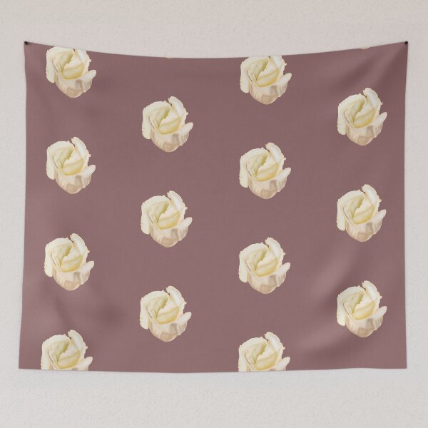 Item preview, white rose about to blooming designed and sold by BirdiBear.