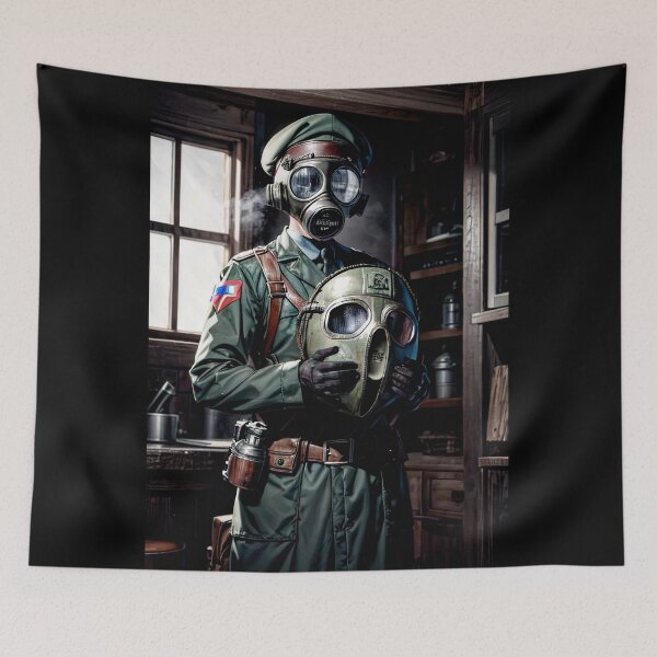 Item preview, WW2 Soldier in Gas Mask Apocalypse designed and sold by NPC-Trader.