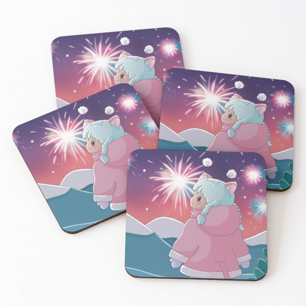 Nouvel An Dessous de verre (lot de 4)