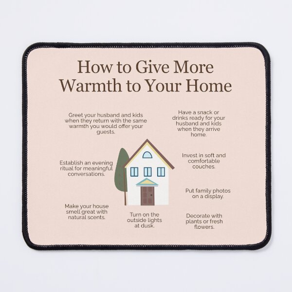 Item preview, How to Give More Warmth to Your Home designed and sold by TheFocusedShop.