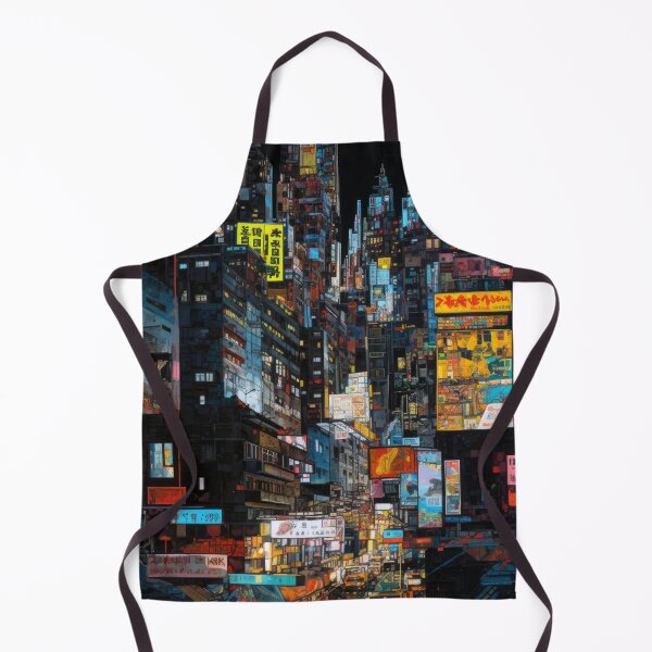Item preview, Neon Metropolis - Surreal Urban Nightscape designed and sold by Cheeky Companions.