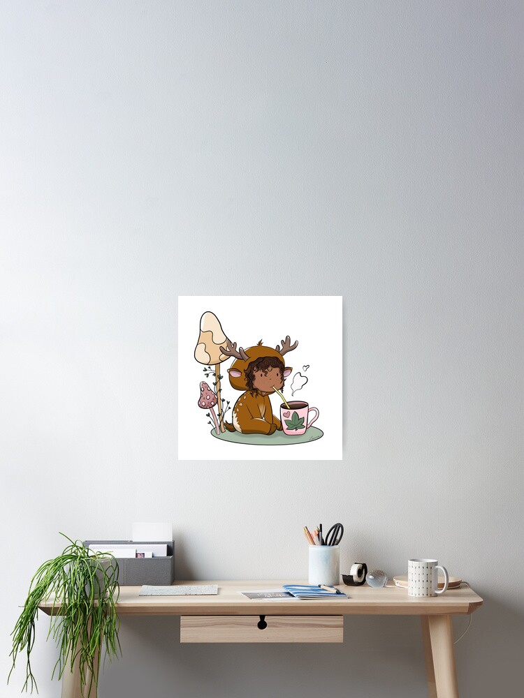 Thumbnail 2 of 3, Poster, Hot chocolate designed and sold by Pilou-Pixel.
