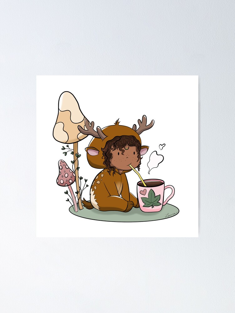 Thumbnail 1 of 3, Poster, Hot chocolate designed and sold by Pilou-Pixel.