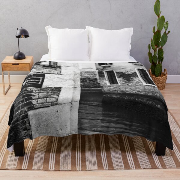 Item preview, Venice Canal, Black and White Photograph designed and sold by IdoFriedmanArt.